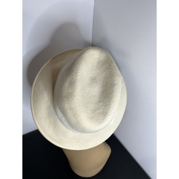 Vintage Betmar New York White/ Ivory  100% Wool Hat - Picture 4 of 11
